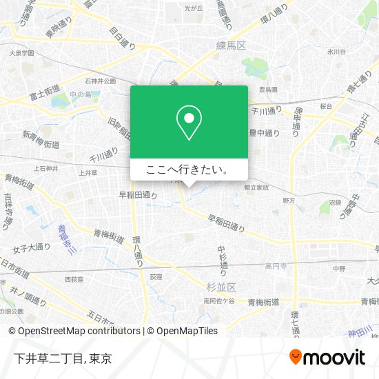 下井草二丁目地図