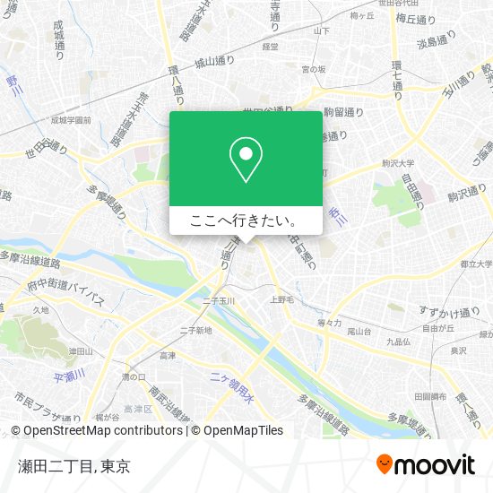 瀬田二丁目地図