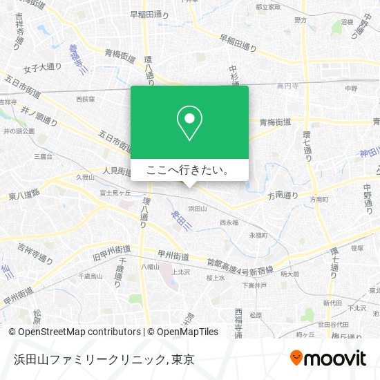 浜田山ファミリークリニック地図