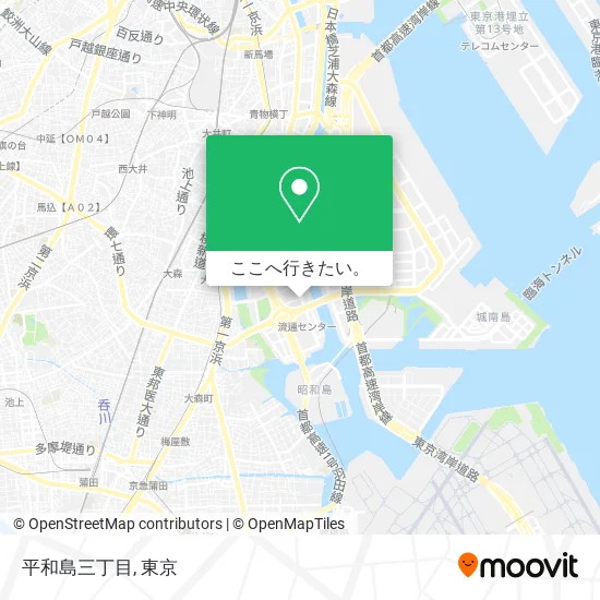 平和島三丁目地図