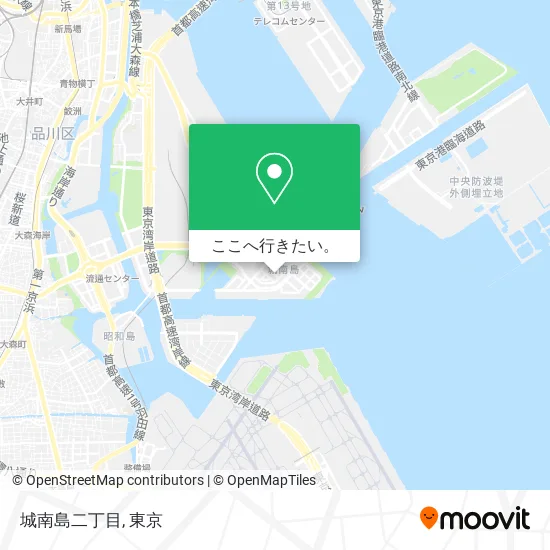 城南島二丁目地図