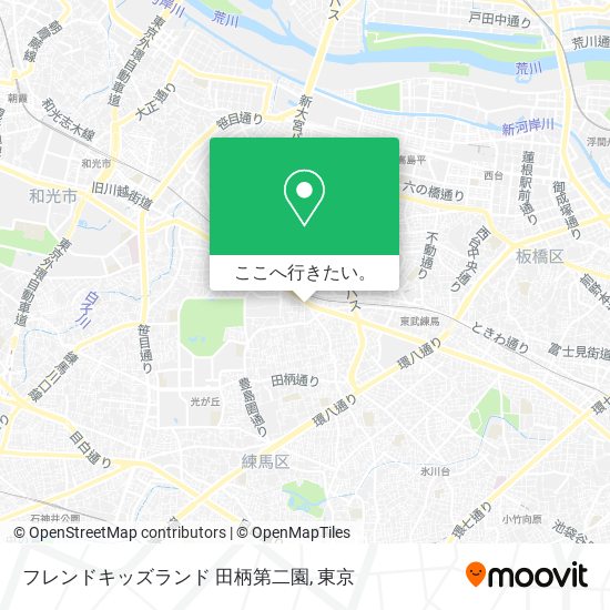 フレンドキッズランド 田柄第二園地図