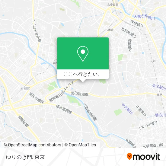 ゆりのき門地図