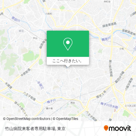 竹山病院来客者専用駐車場地図