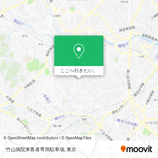竹山病院来客者専用駐車場地図