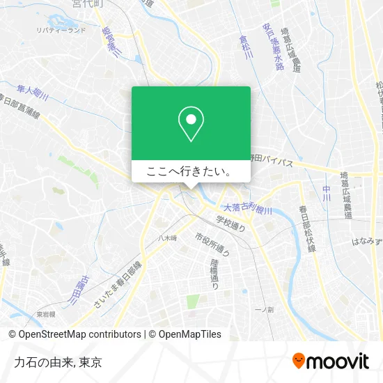 力石の由来地図