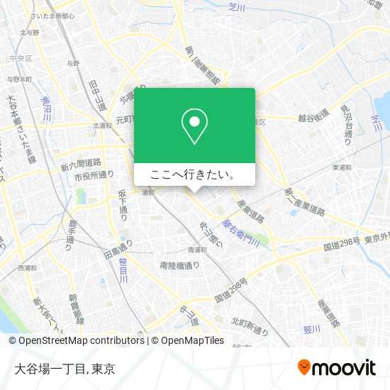 大谷場一丁目地図