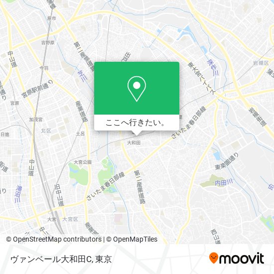 ヴァンベール大和田C地図