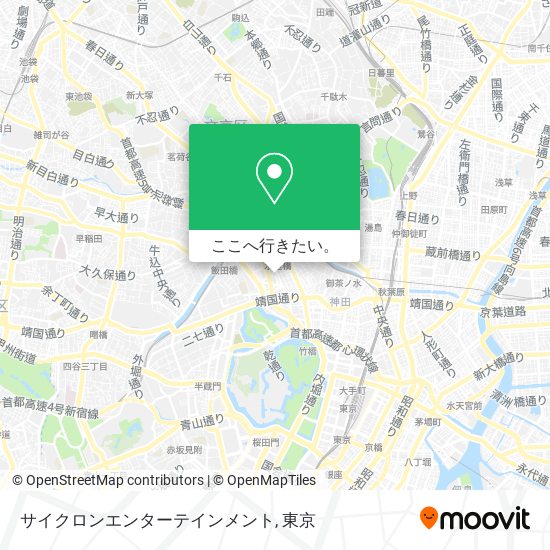 サイクロンエンターテインメント地図