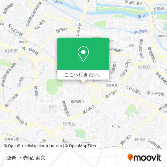 源希 下赤塚地図