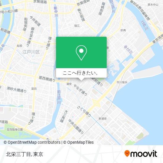 北栄三丁目地図