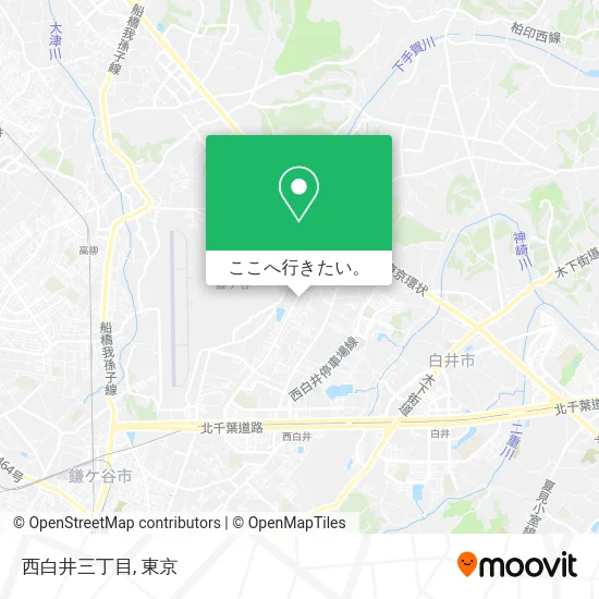 西白井三丁目地図