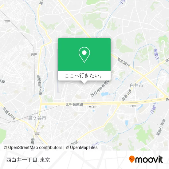 西白井一丁目地図