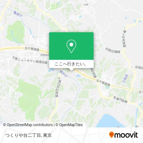 つくりや台二丁目地図