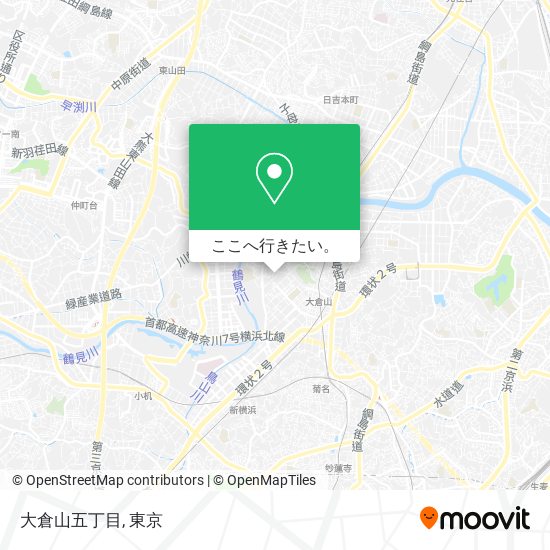 大倉山五丁目地図