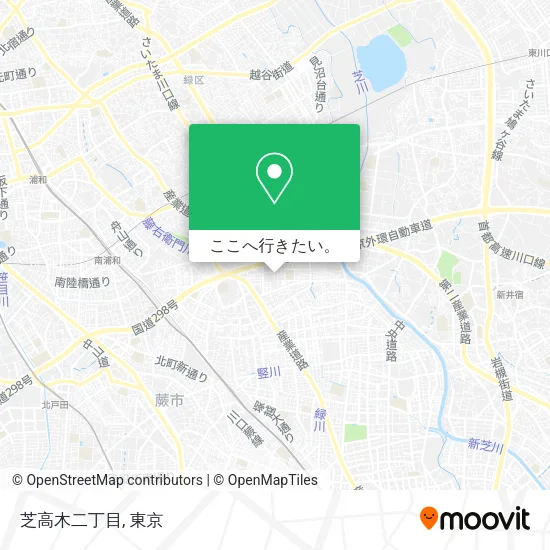 芝高木二丁目地図