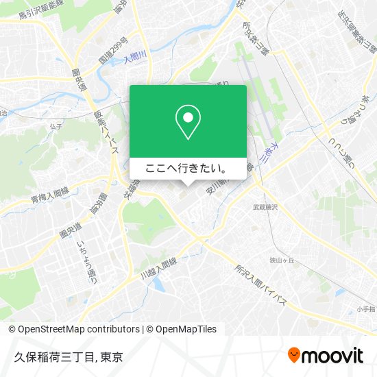 久保稲荷三丁目地図