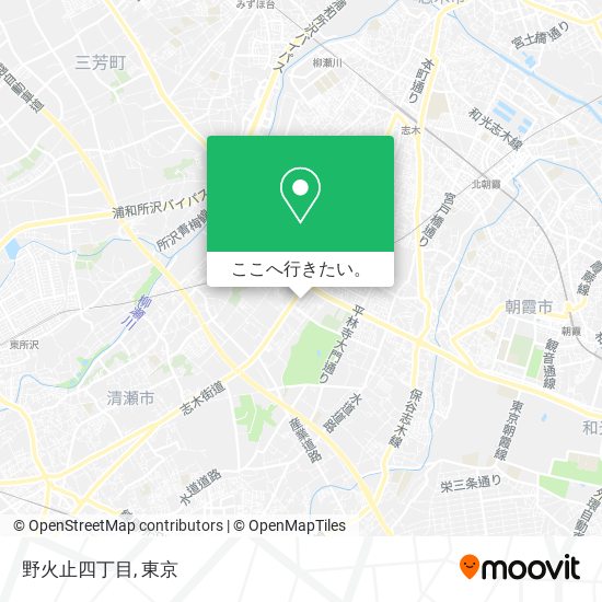 野火止四丁目地図