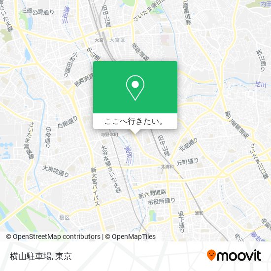 横山駐車場地図