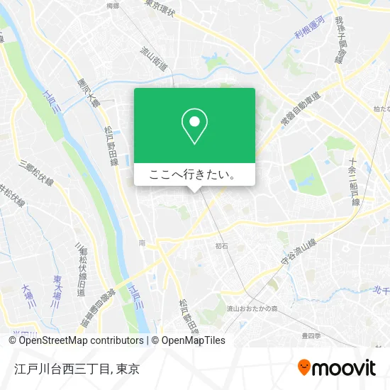 江戸川台西三丁目地図