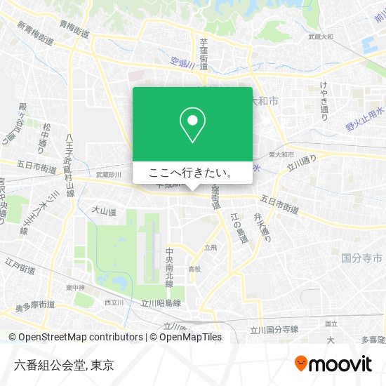 六番組公会堂地図