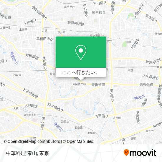 中華料理 泰山地図