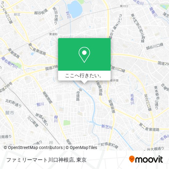 ファミリーマート川口神根店地図