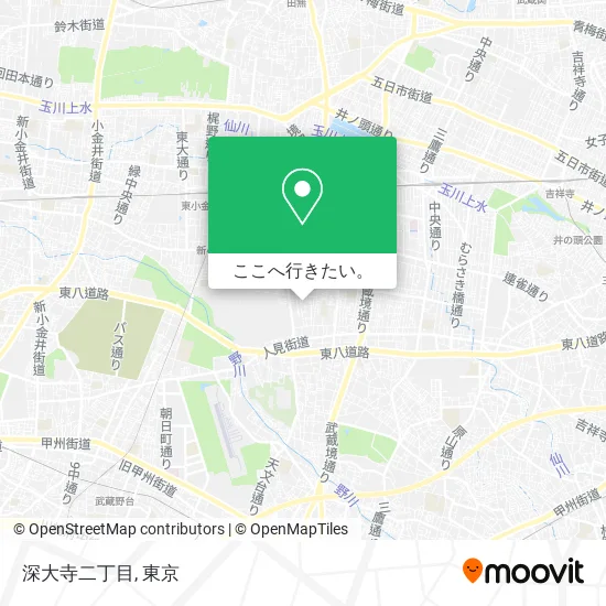 深大寺二丁目地図
