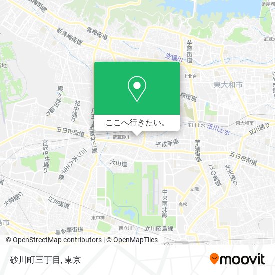 砂川町三丁目地図