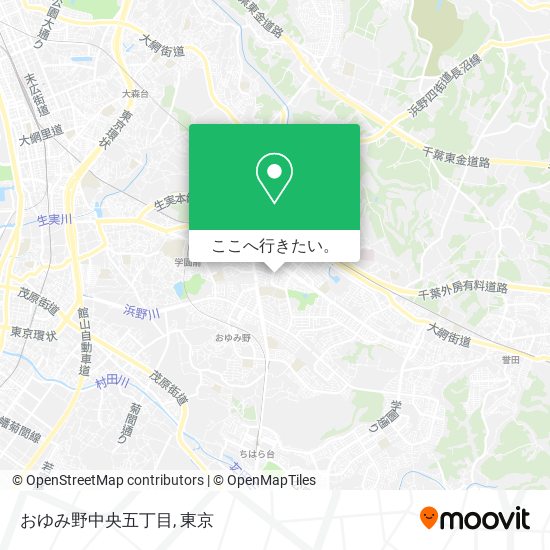 おゆみ野中央五丁目地図