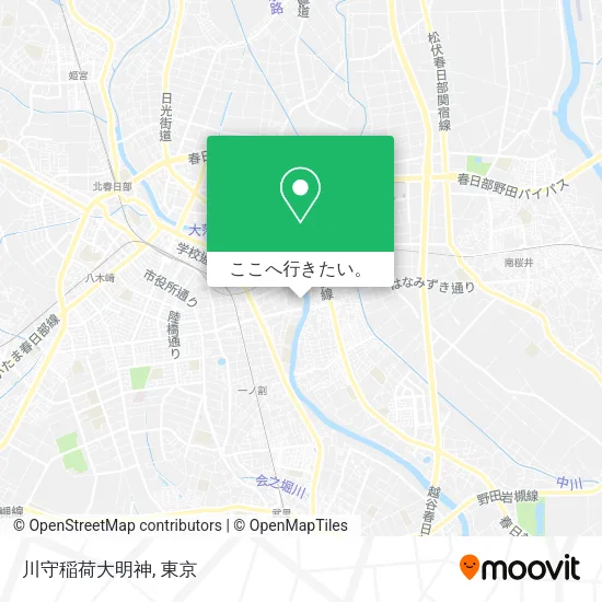 川守稲荷大明神地図