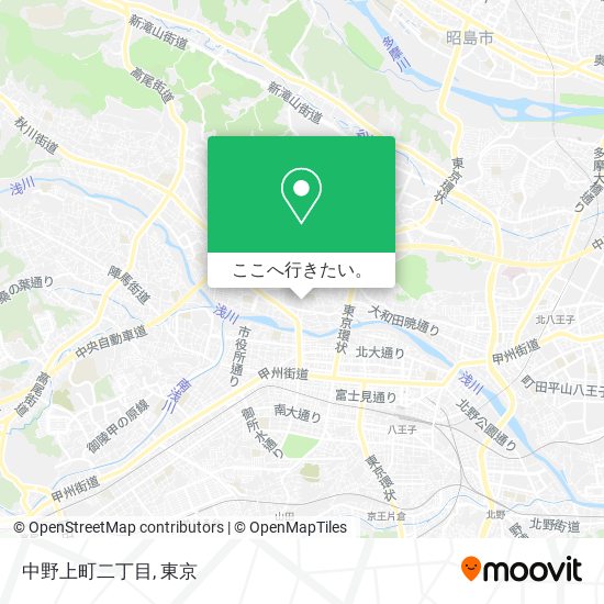 中野上町二丁目地図