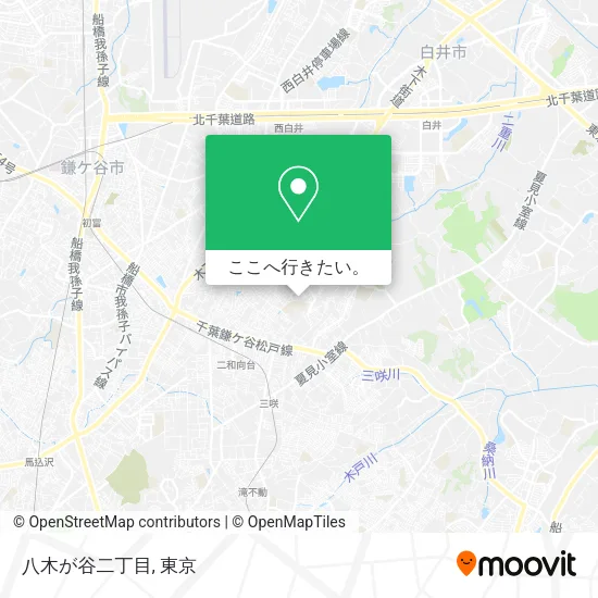 八木が谷二丁目地図