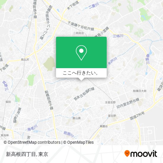 新高根四丁目地図