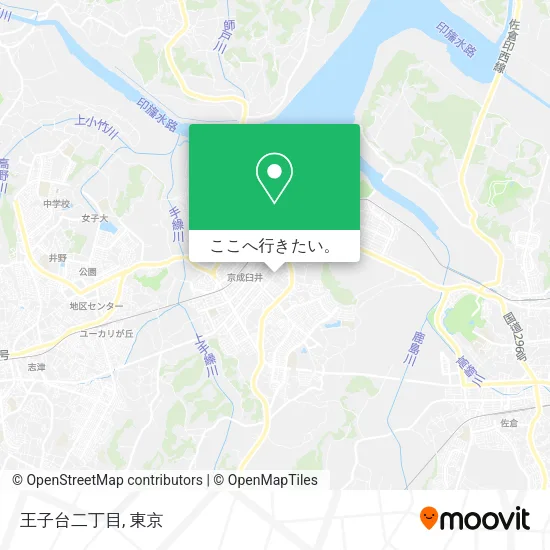 王子台二丁目地図