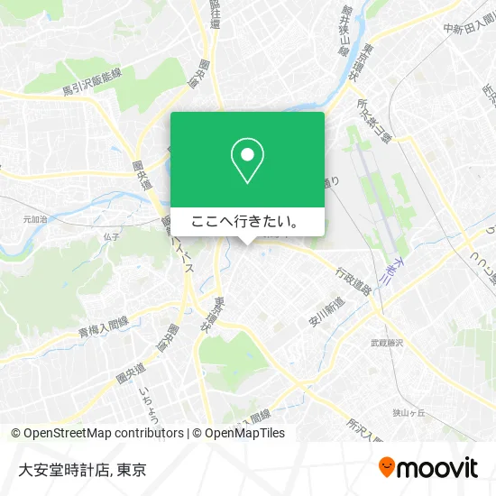 大安堂時計店地図