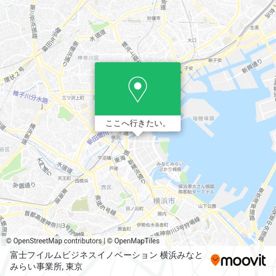 富士フイルムビジネスイノベーション 横浜みなとみらい事業所地図