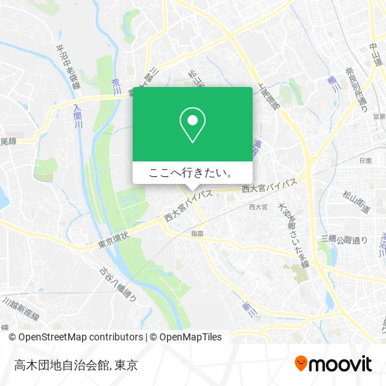 高木団地自治会館地図