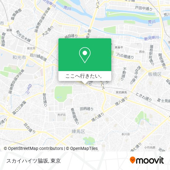 スカイハイツ脇坂地図