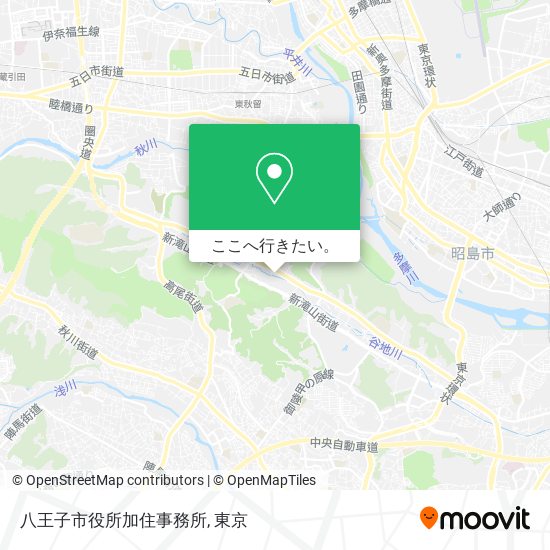 八王子市役所加住事務所地図