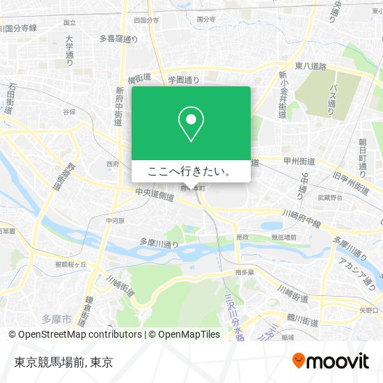 東京競馬場前地図
