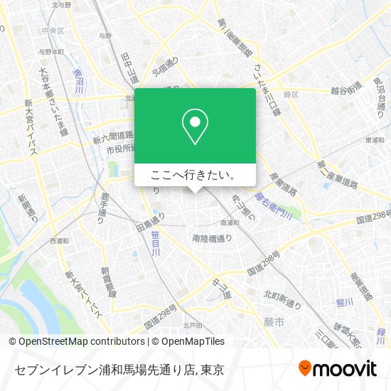 セブンイレブン浦和馬場先通り店地図