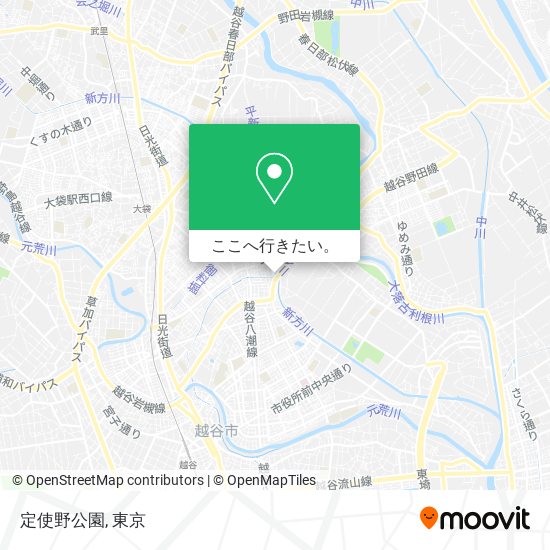 定使野公園地図