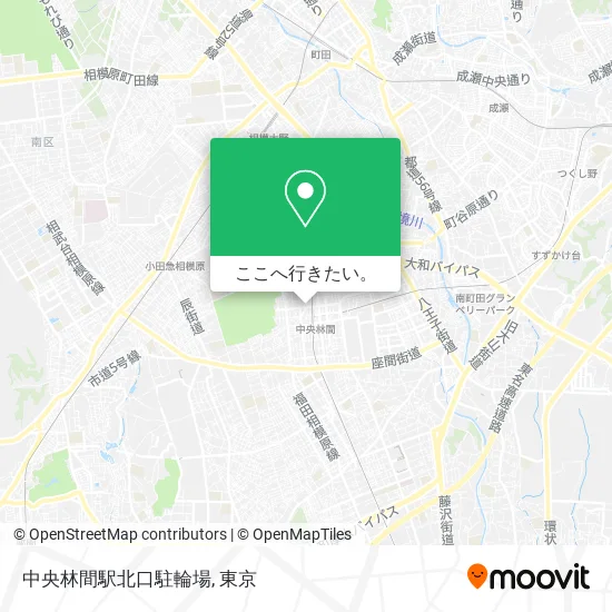 中央林間駅北口駐輪場地図