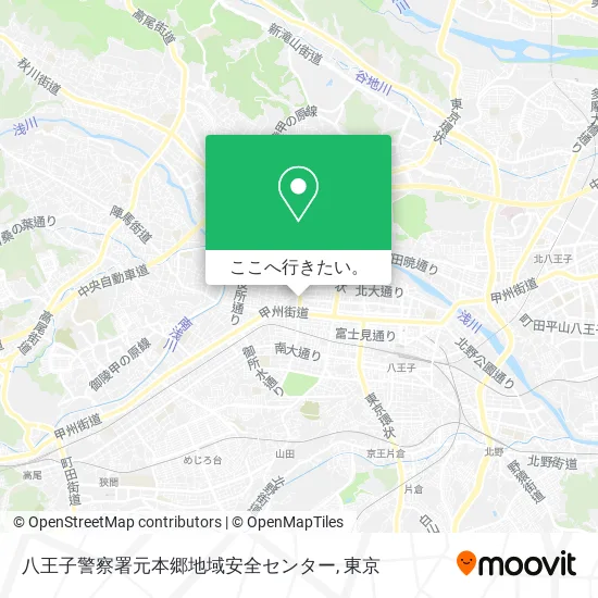 八王子警察署元本郷地域安全センター地図