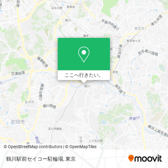 鶴川駅前セイコー駐輪場地図