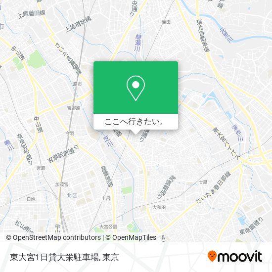 東大宮1日貸大栄駐車場地図