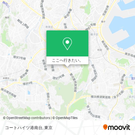 コートハイツ港南台地図