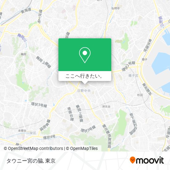タウニー宮の脇地図