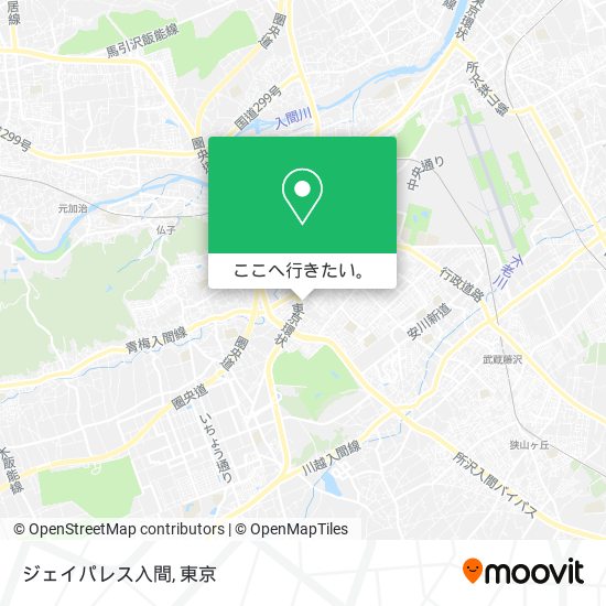 ジェイパレス入間地図